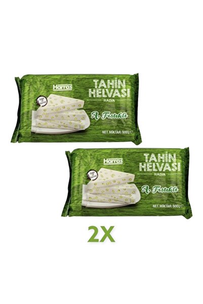 Harras Antep Fıstıklı Blok Tahin Helvası 2 x 500 gr