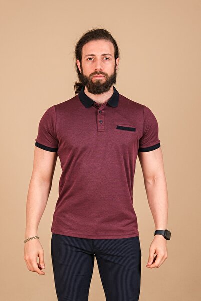 Çukurova Erkek Merserize Fleto Cepli Yaka Detaylı Kagi T-shirt