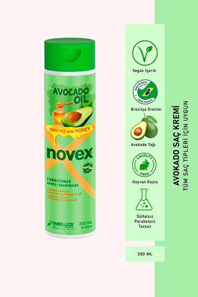 NOVEX Avocado Oil - Nemlendirici Ve Canlandırıcı Avokado Yağı Içeren Saç Krem...
