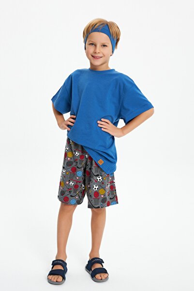 Babygiz Pantaloni scurți din bumbac pieptănat pentru bărbați, 100% bumbac, tr...