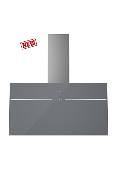 Silverline 3364 LINK FLAT Gri Cam Duvar Tipi Davlumbaz 90 cm