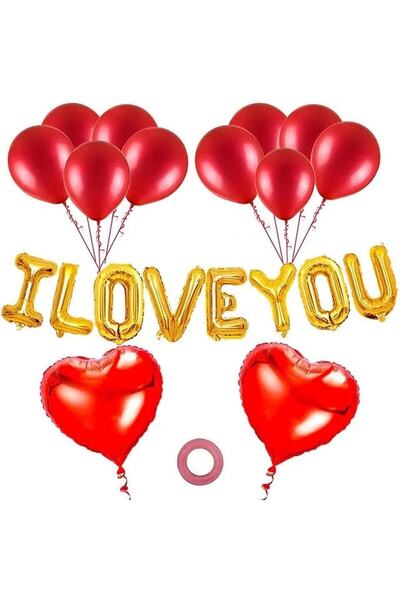 DÜVENCİ TİCARET ÇITIPITISTORE I LOVE YOU LÜKS BALON SET