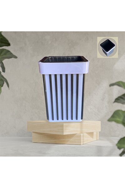 Dore Voir Suport pătrat pentru stilou/dințitor din plastic dur liliac