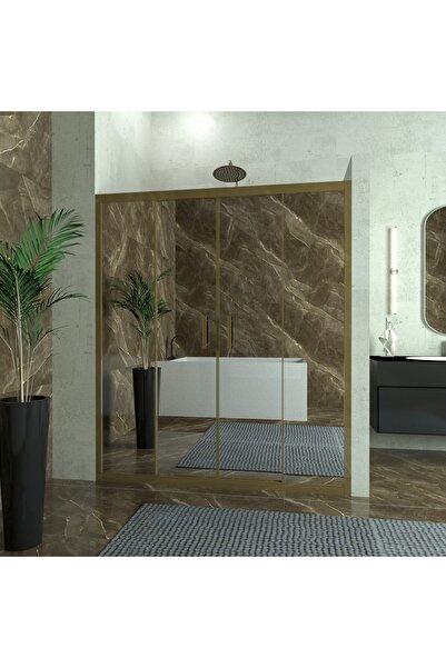 TEKNO DUŞ DUŞAKABİN TEKNE VE KÜVET SİSTEMLERİ BRONZE CASTOR 6mm Reflekte Cam ...