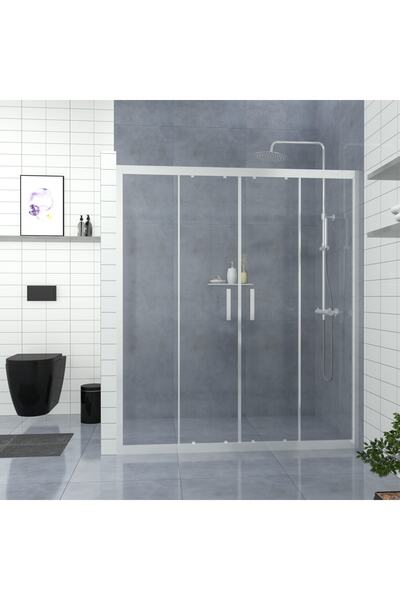 TEKNO DUŞ DUŞAKABİN TEKNE VE KÜVET SİSTEMLERİ SİLVER CASTOR 6mm Şeffaf Cam Or...
