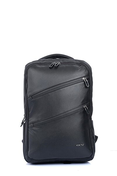 ÇÇS Black Unisex 15.6” Laptop Backpack 51284