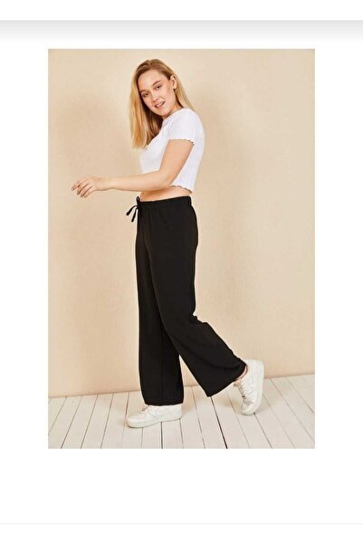 Yakalaa بنطلون نسائي صيفي فضفاض بخصر مرن وواسع الساق من Aerobin