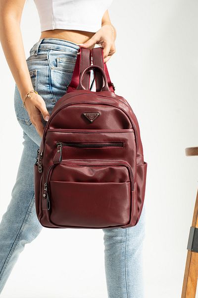 MEGA Stylish Design Waterproof Satin Fabric Multi-Compartment Useful Women's Backpack