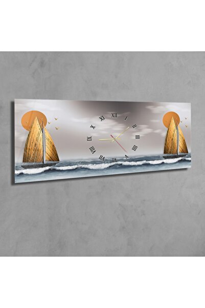 marpanya Yelkenli Deniz Mmanzara Sanatsal Yatay Ortadan Saatli Sanat Ve Doğa ...
