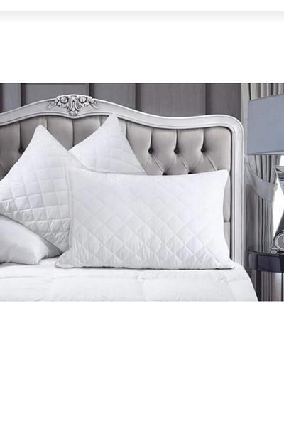AYHOME Raison 2 Pack Καπιτονέ Μαξιλάρι Προστατευτικό Μαξιλαροθήκη Μαξιλαροθήκη Λευκό Χρώμα