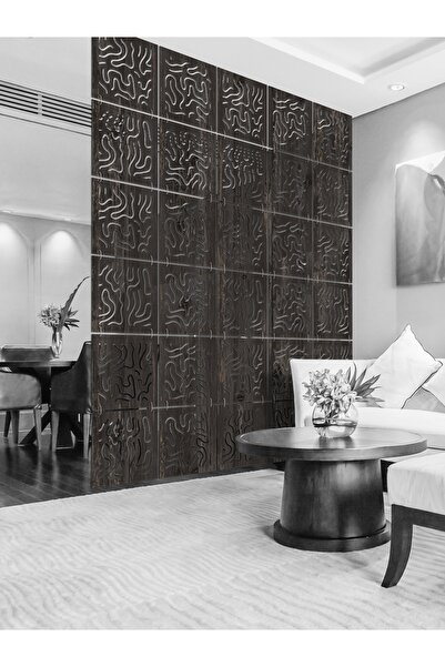 standarts Makta ® Lazer Kesim Sarkıt Paravan, Ahşap Seperatör, Oda Bölücü 4'l...