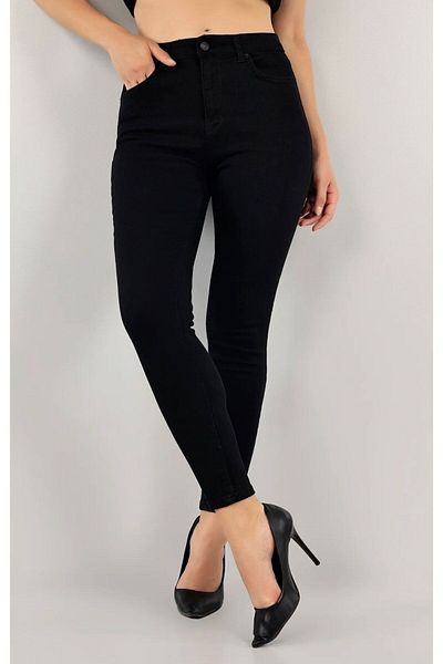 LAMİRAMOOD Black Super Skinny Ultra Elasticity High Waist Ankle Length Narrow Leg (summer)