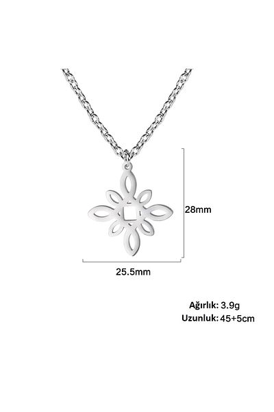 Viking Scandinavian Celtic Trio Triquetra Design Star 316L Steel Necklace