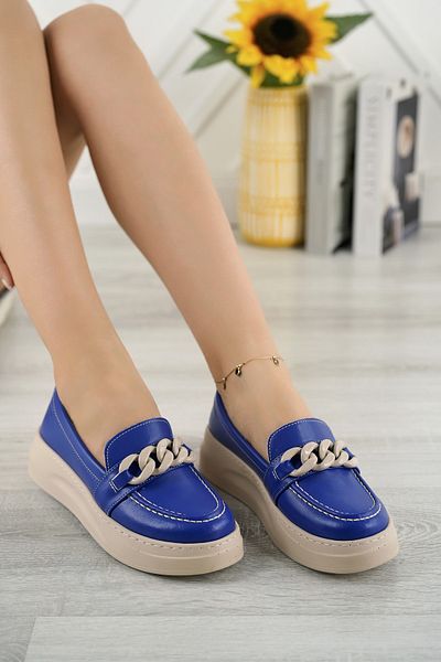 Freemax Pantofi Oxford ușori și confortabili de damă Saks Blue