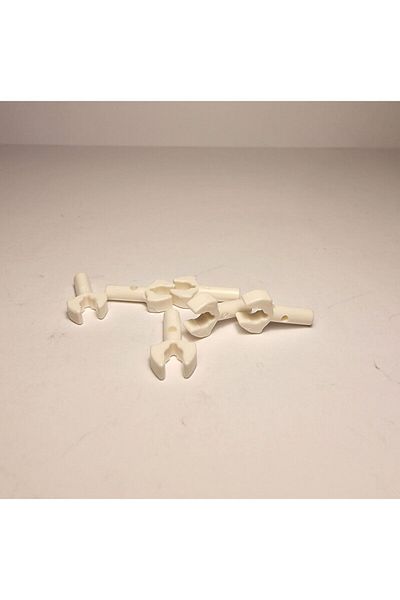 LEGO MOC Custom Accessory Bar 1L Mechanical Claw Mechanical Hand White 2pcs to send