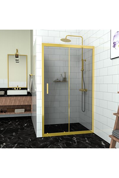 TEKNO DUŞ DUŞAKABİN TEKNE VE KÜVET SİSTEMLERİ GOLD CAPELLO 6mm Füme Cam İki D...