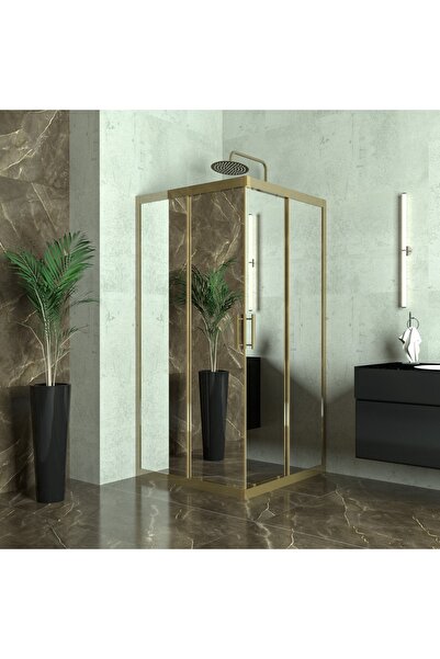 TEKNO DUŞ DUŞAKABİN TEKNE VE KÜVET SİSTEMLERİ BRONZE VEGA 6mm Reflekte Cam Ka...