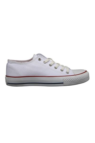 M.P. Cloth White Canvas Women's Shoes - Mp 221-1842Zn 650