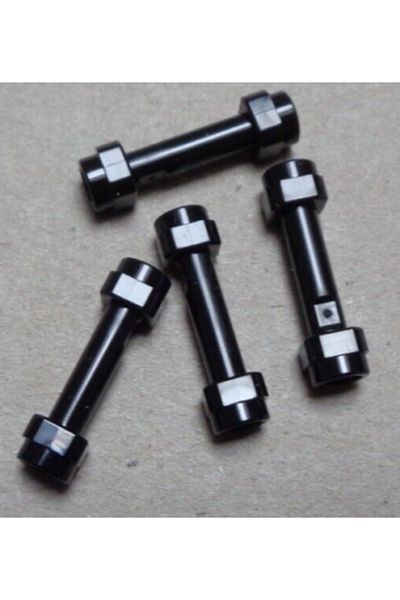 LEGO Accessory Star Wars Minifigure Lightsaber Hilt Dark Grey Smooth Lightsaber Hilt 2Pcs