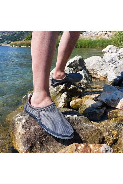 SERABİEN Serabien M Gray Non-Slip Sole Pool Sea Surf Shoes