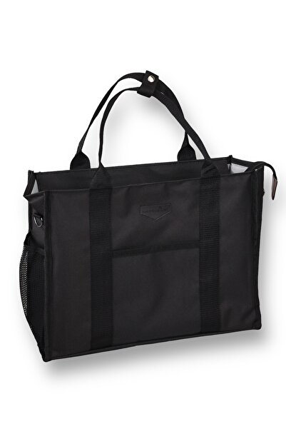 Happy Bear Black Mother Baby Care Bag with Side Hanger