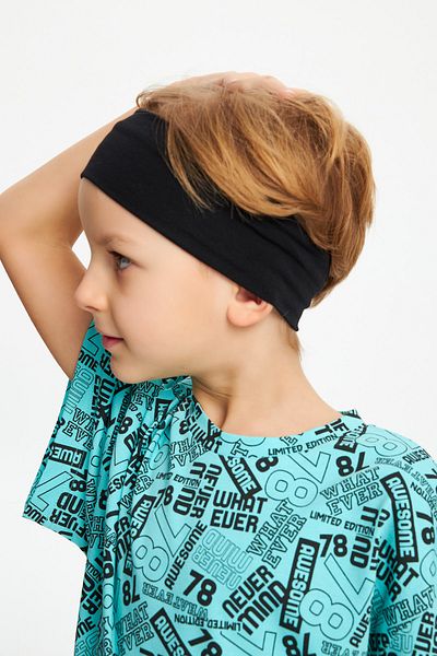 Babygiz Pantaloni scurți din bumbac pieptănat pentru bărbați, 100% bumbac, tricou Bandana Set din 3 piese pentru partea de jos și de sus - Colecția Sport Casual 4