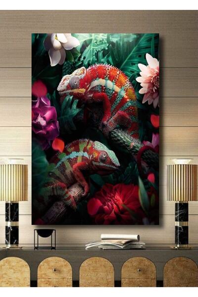 ALAMODECOR Tablou pe pânză cu tematică peisaj natural tropical 3D