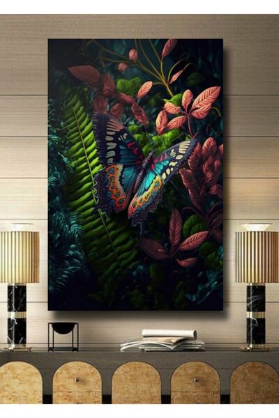 ALAMODECOR Tablou pe pânză cu tematică peisaj natural tropical 3D