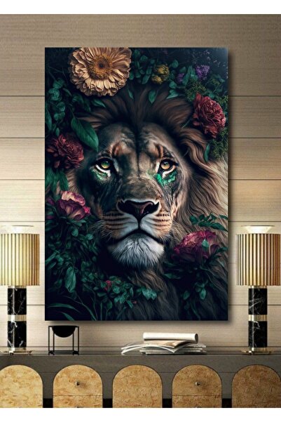 ALAMODECOR Τρισδιάστατη ζωγραφική σε καμβά με θέμα το τροπικό τοπίο