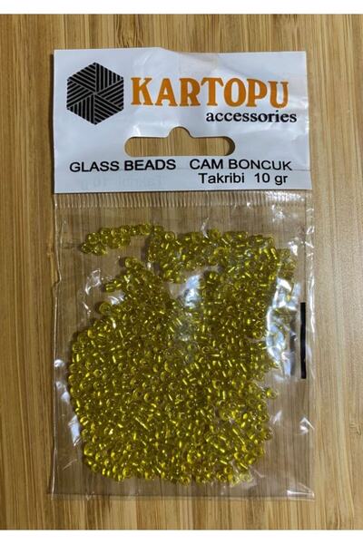 Kartopu Sand Beads 2 Pack. No:3 Transparent Yellow