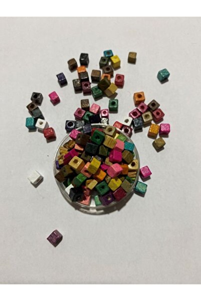 pulsan Kockaste drvene perle za nakit u različitim bojama. 5 mm. 15 g. 175-18...