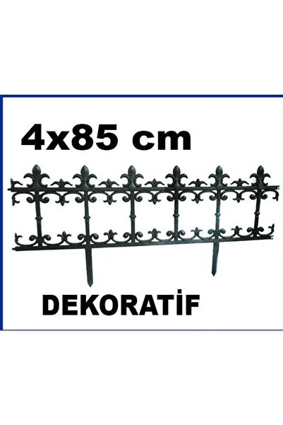 abnturk 4 ADET 85cm BÜYÜK BOY DEKORATİF GEÇİRMELİ BAHÇE ÇİTİ TOPLAM 340cm