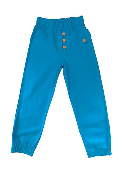 Panino Gabardine, buttoned girl's trousers 4-8 years old