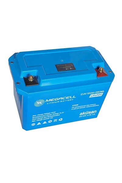 Megacell 12v 100a Abs Kasa Lifepo4 Akü