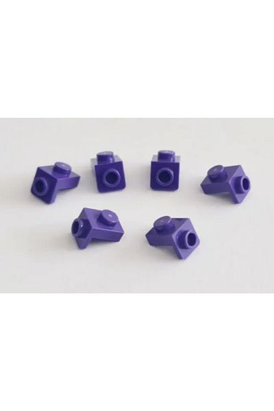 LEGO Custom MOC Accessory Creator Connection Part Bracket 1 x 1 Purple 4 pieces to send