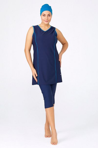 MARESİVA Plus Size Sleeveless Short Tights Pool Swimsuit 3xl-4xl-5xl-6xl