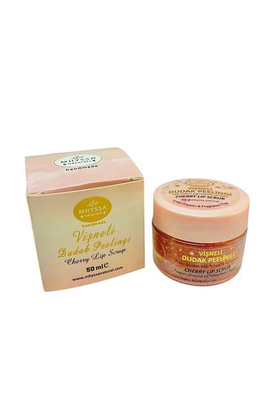 MHYSSA naturals Purifying Plumping Cherry Lip Scrub/ Exfoliator Natural Cherry Lip Scrub (50ml)