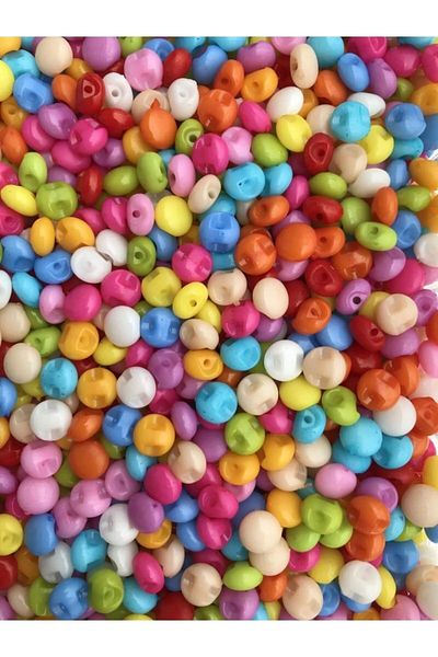 OzanTuhafiye Plastic Colored BONİBON Buttons 50 Pieces 9 mm