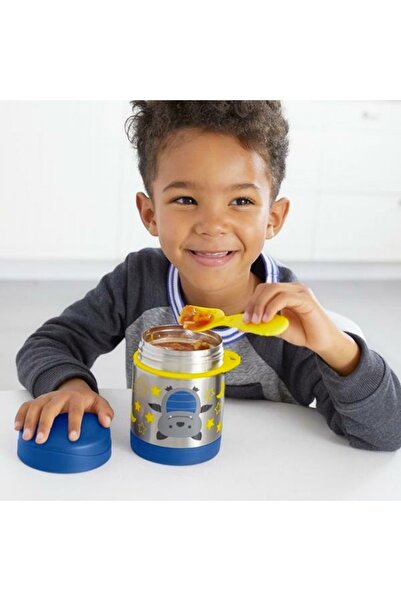 Skip Hop Zoo Paslanmaz Çelik Termos Yarasa 325ml Mavi