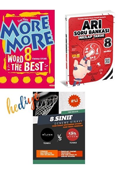 Kurmay Elt Yayınları 8. Sınıf More And More Word The Best Fatma Uyar +Arı İnk...