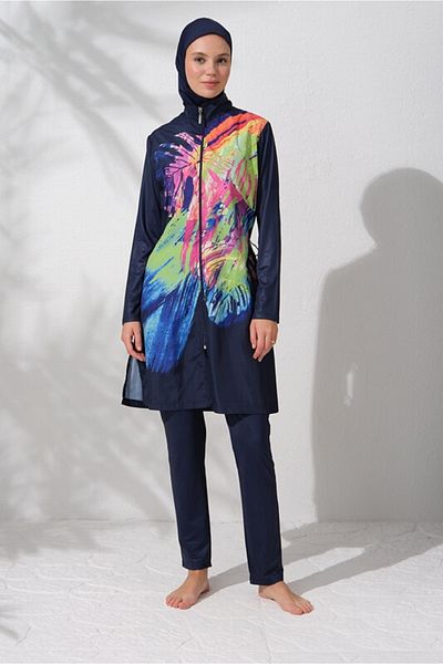 Pierre Cardin Μακρυμάνικο μαγιό Hijab με σχέδιο 231904