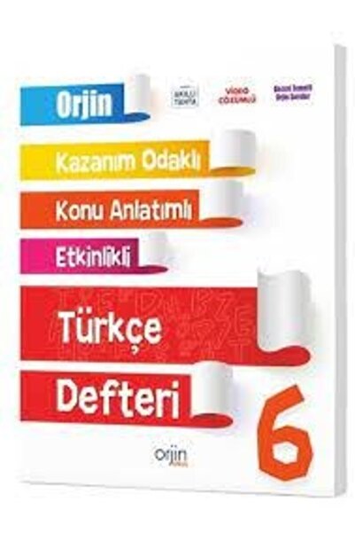 Orjin Yayınları 6. Sınıf Türkçe Akıllı Defter