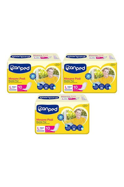 Canped Maternity Pads Intensive L (Large) Size 3 Pack of 10