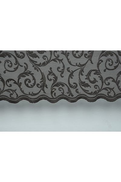 AKÇA TEKSTİL SULTAN 2 MODEL DARK MINK COLOR SINGLE WING Ready planted Pleated Background Curtain 75*260 cm