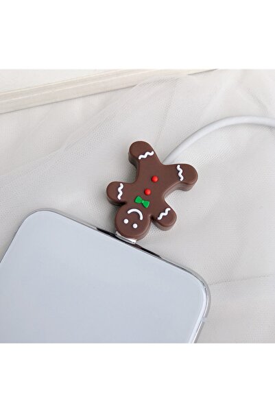 EDELFU iPhone / iPad uyumlu  Sevimli Şarj Kablosu Koruyucu Bükülmeye ve Kopma...