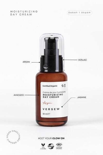 VERSEW Organik Mousturizing Nemlendirici Günlük Bakım Kremi 50 Ml