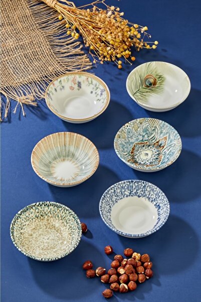 Cooker Porcelain Digital Printed 6-Piece Bowl Set 11cm