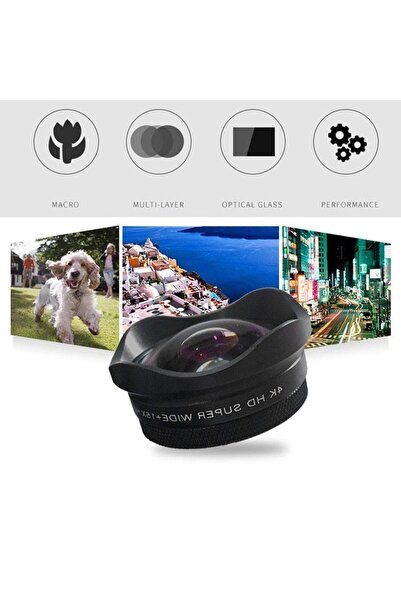 Deyatech Profesyonel Telefon Lensi Geniş Açı Lensi HD Lens Fotoğraf & Video Çekimi