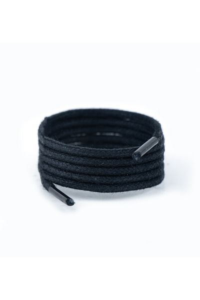 AiryFooT Round Waxed Shoelace 70 cm (Black)