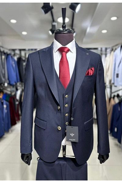 MASSARO SLIM CUT VESTED SUIT DRESS